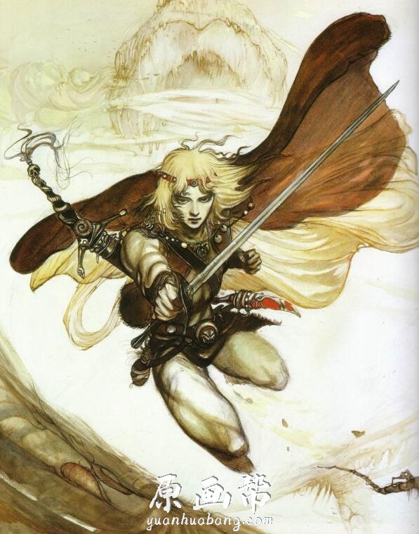 设定画集 天野喜孝 艺术概念设定画集1 9部 最终幻想原画集 Japan Final Fantasy 原画帮
