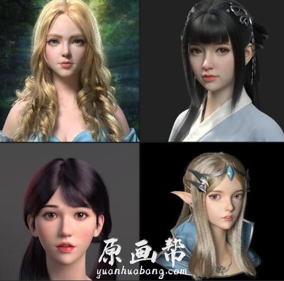 [ZB雕刻] 来一波精致的3d唯美女生头像模型作品收集99P