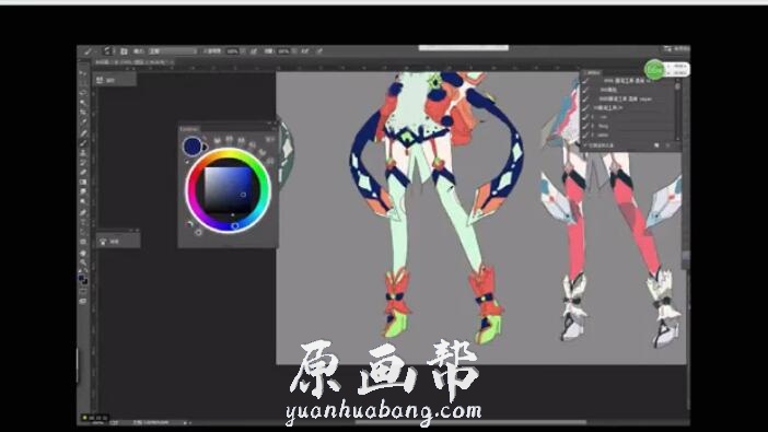 【游戏原画】游戏美宣头像人体配色构图细化视频教程  27G