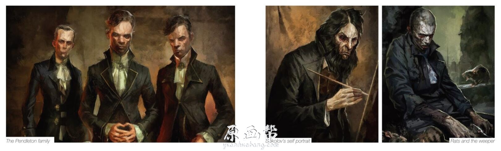 【原画资源】游戏原画角色设计必备教程！The Art Of Dishonored 原画画集作品欣赏