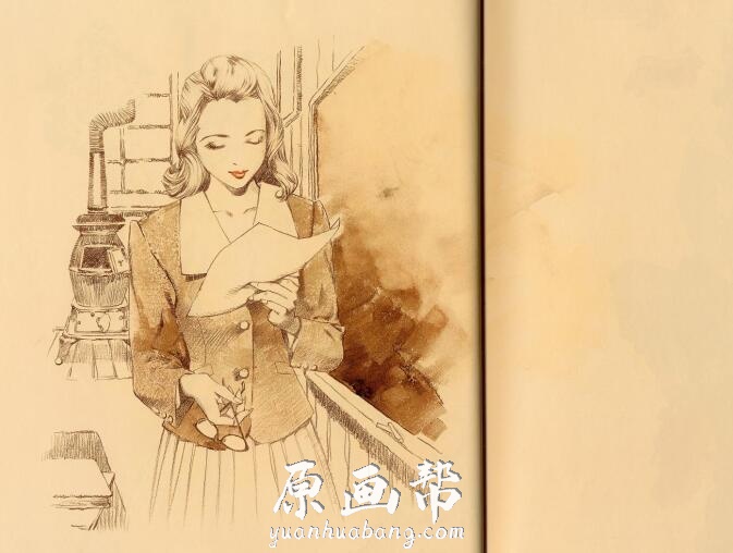 【原画素材】山田章博的Artbook世界 图片美丽非凡(含线稿）作品集