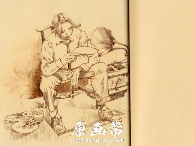 【原画素材】山田章博的Artbook世界 图片美丽非凡(含线稿）作品集