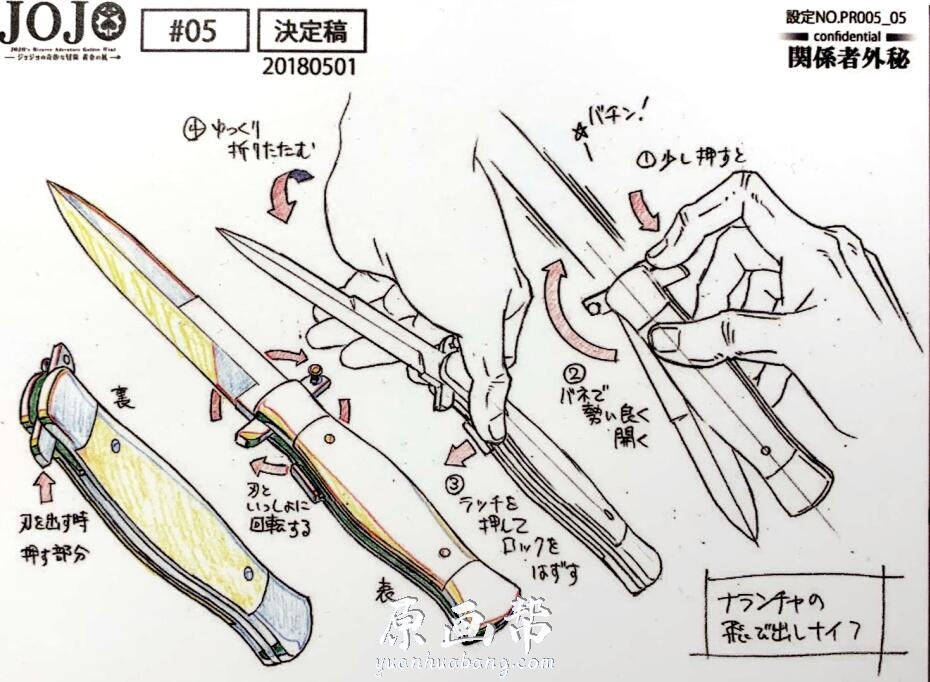 【原画资源】《JoJo的奇妙冒险 黄金之风》角色、道具、场景动画集