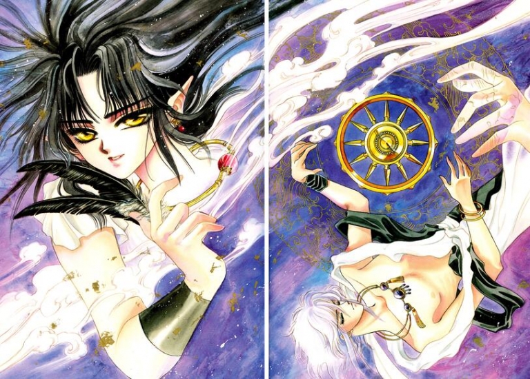 【原画素材】延续经典设定 重温十年热血（天魔劫火 CLAMP 圣传）插画作品 绝对珍藏_原画帮