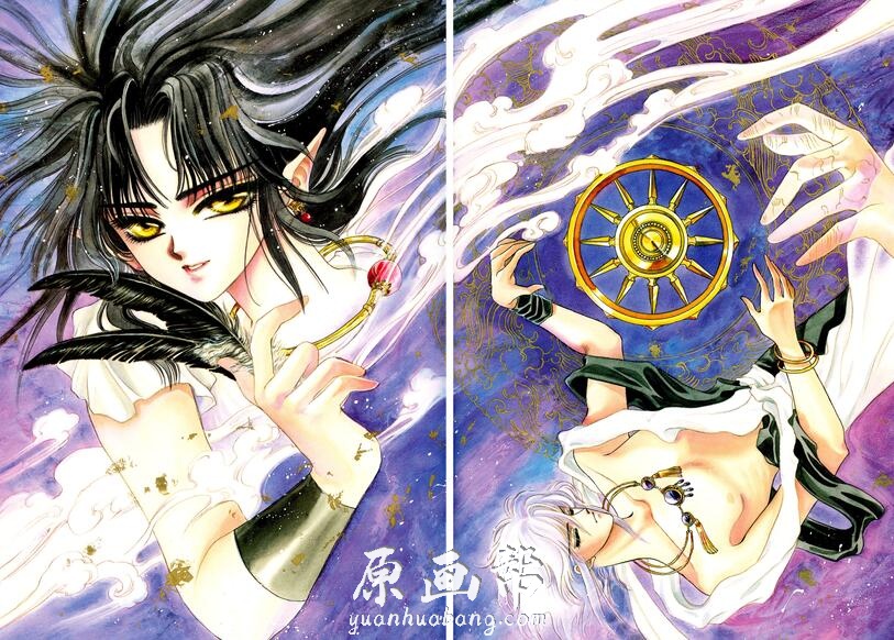 【原画素材】延续经典设定 重温十年热血（天魔劫火 CLAMP 圣传）插画作品 绝对珍藏