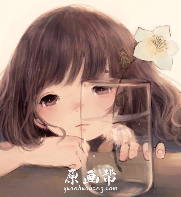 日本推特画师orie暖风洋娃娃风格的CG插画
