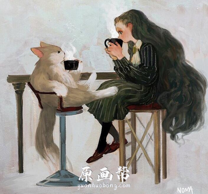 韩国画师Noma.Dic 18段作画小视频+INS精美图片欣赏