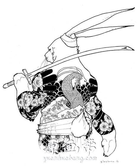 [游戏设定] -[暴力武士兔 Sakai]卡通插画画集