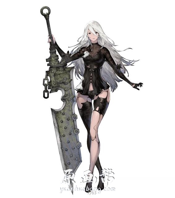 尼尔手游《NieR Reincarnation(尼尔转生)》的原画人设作品