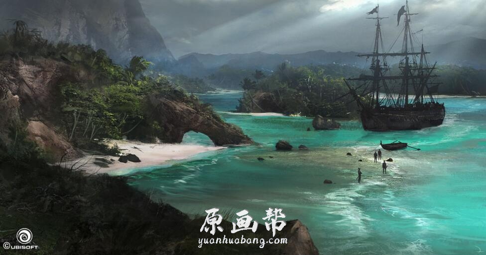 魔幻东方手绘 场景气氛图 CG游戏原画美术参考素材5085p