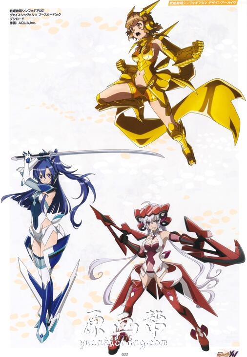 《Symphogear xv》战姬绝唱动画设定画集275P