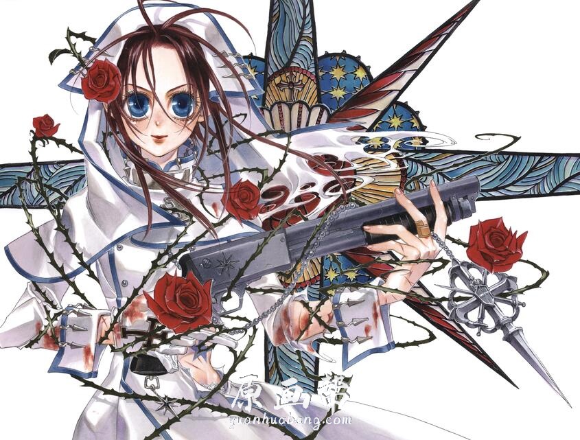 [九条清（九条キヨ)]漫画家的【圣魔之血（TRINITY BLOOD）】超豪华画集75p