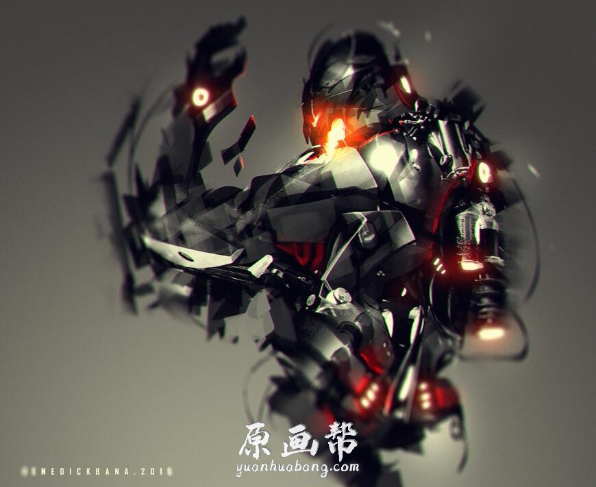 【原画素材】A站画廊0035[菲律宾画师Benedick Bana][另类水墨厚涂风格剪影作品欣赏][995P-445M]