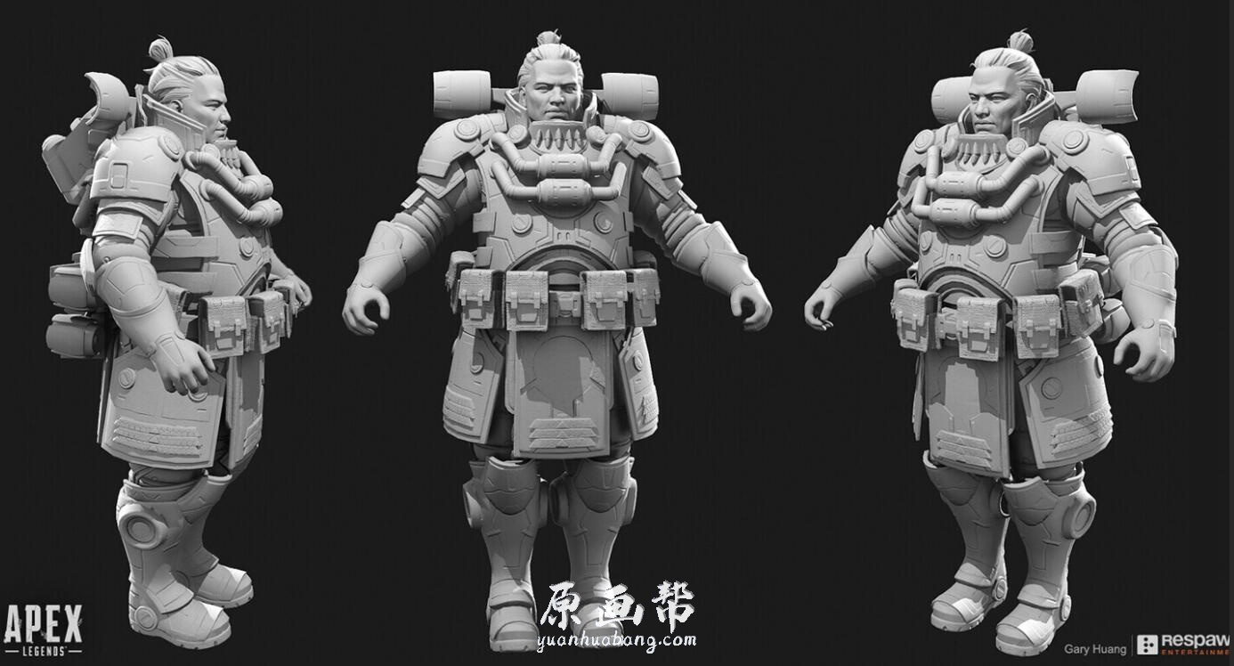 【原画素材】A站804期113P美国Gary HuangAPEX 角色CGargh zbrush作品