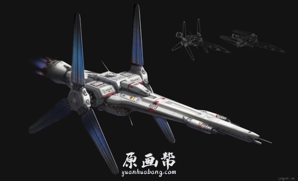 【原画素材】A站799期 124P 中国pengzhen zhang 场景枪械机甲武器设定欣赏 zpz