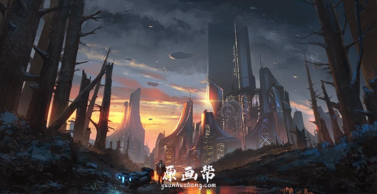 【原画素材】A站799期 124P 中国pengzhen zhang 场景枪械机甲武器设定欣赏 zpz