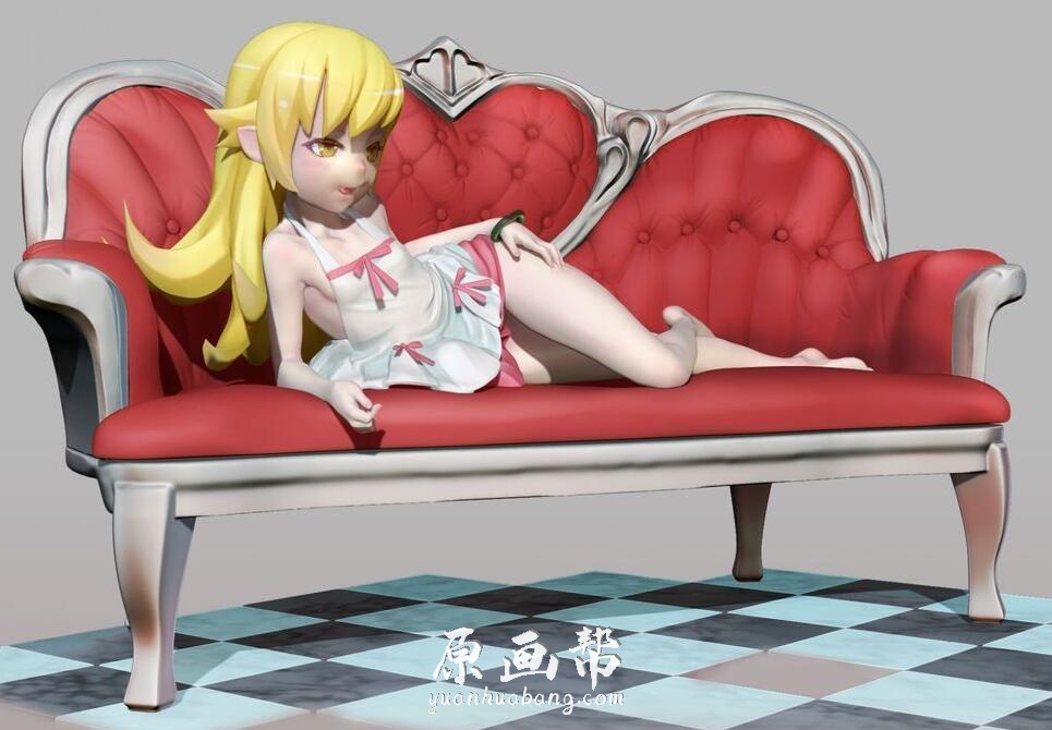 [3d设计] LESLyzerosix韩国3d二次元手办ZB模型347P