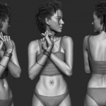 [ZB雕刻] 女性Zbrush人体结构雕刻参考图153P