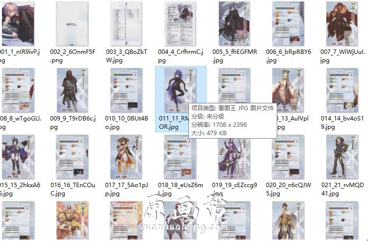 [二次元] FATE  GRAND ORDER SERVANT STORAGE 2 二次元角色原画图集 164P