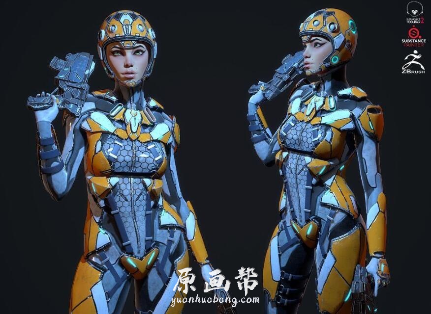 [ZB雕刻] 女性Zbrush人体结构雕刻参考图153P