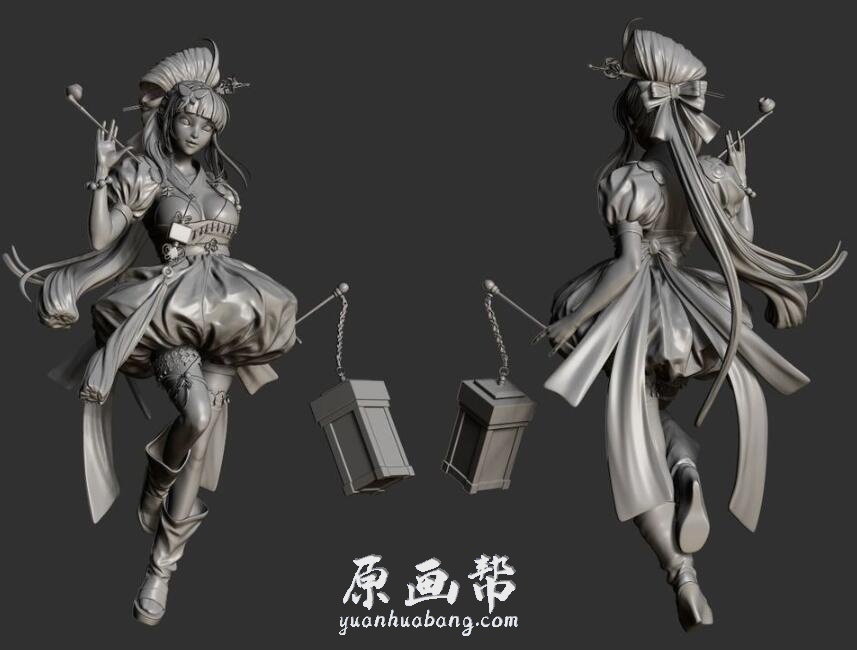 [ZB雕刻] 女性Zbrush人体结构雕刻参考图153P