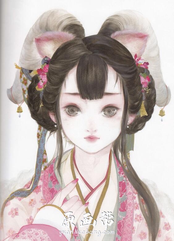 [插画画集] 【锦瑟】东方古风 水彩手绘插画画集