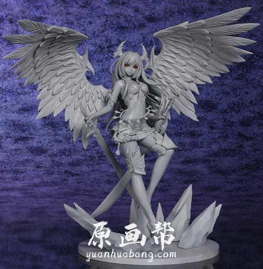 【手办参考】寿屋 神撃のバハムート18 Dark Angel Olivia 原型完成