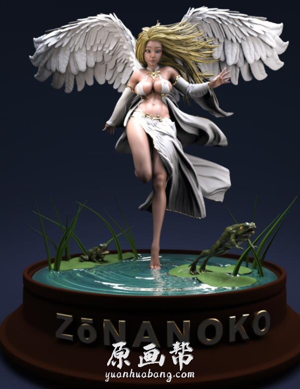 【原画素材】A站791期107P加拿大Zo Nanoko-zbrush手办雕塑欣赏zonanoko