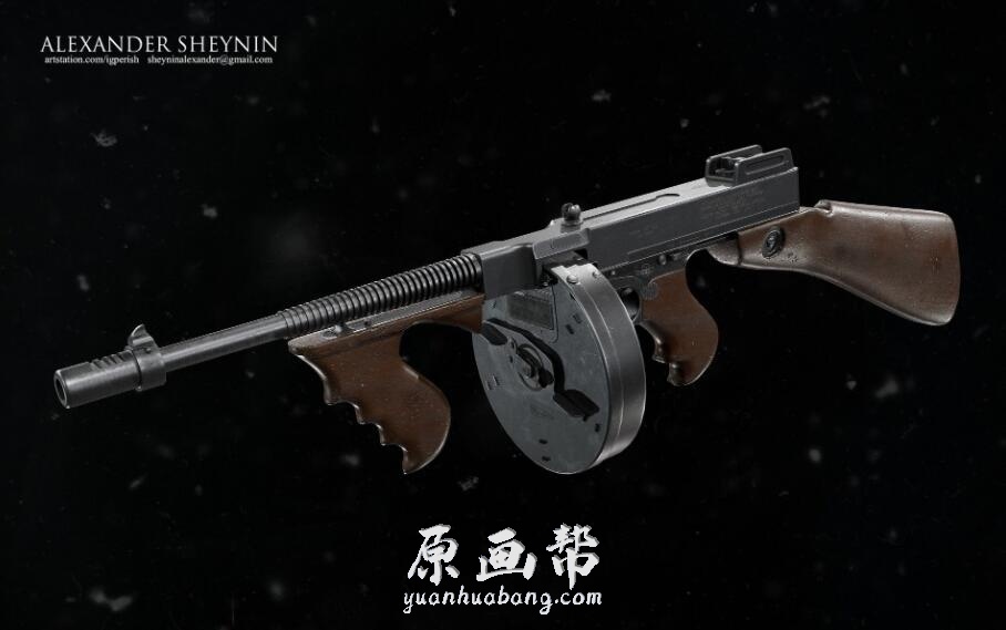 【原画素材】artstation 748期 207P 俄罗斯 Alexander Sheynin 3D枪械CG模型作品 igperish