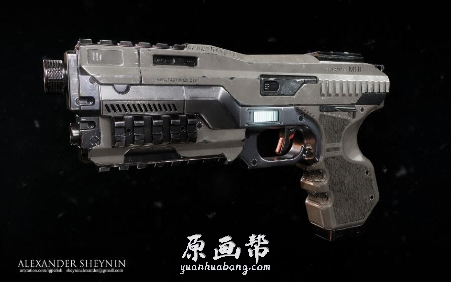 【原画素材】artstation 748期 207P 俄罗斯 Alexander Sheynin 3D枪械CG模型作品 igperish