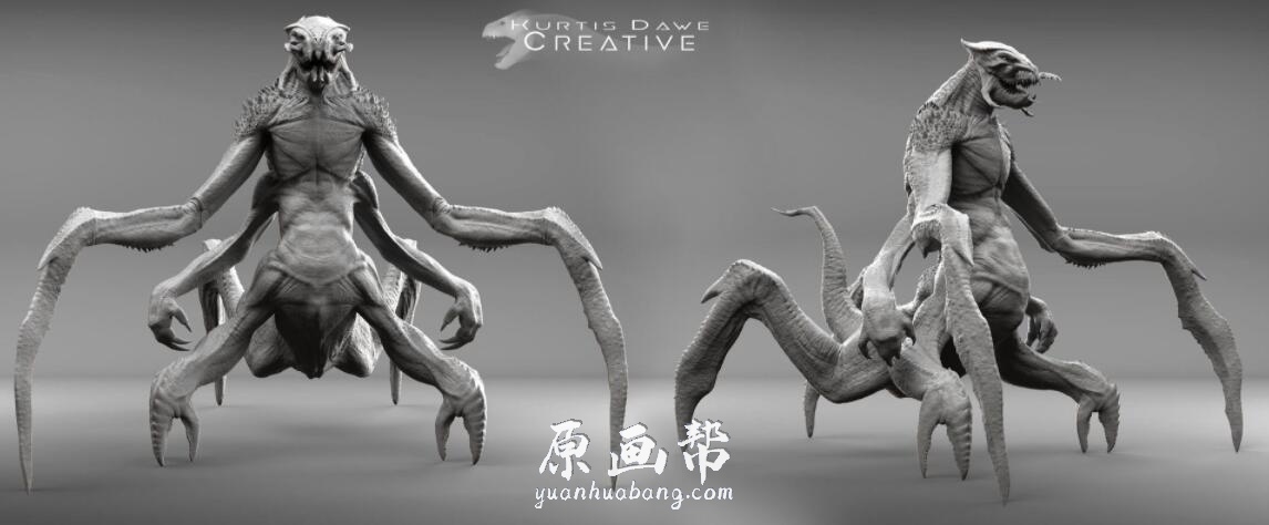 【原画素材】artstation 746期 408P 加拿大Kurtis Dawe zbrush怪物 龙形生物 角色CG kurtisdawe