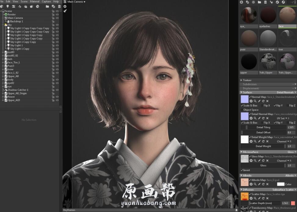 【原画素材】artstation 745期 44P 韩国 gyu bin yun 写实角色3DCG欣赏 gbin