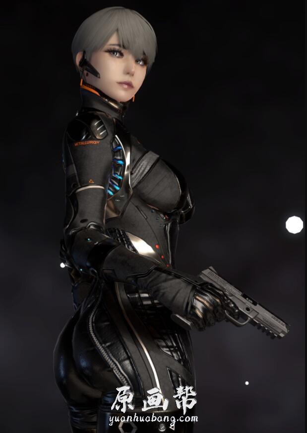 【原画素材】artstation 741期 49P 韩国Hyuk Lee Bspine 韩风美女角色 3DCG欣赏 bspine