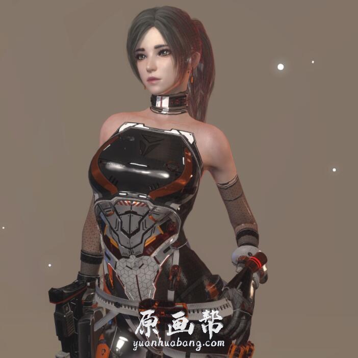 【原画素材】artstation 741期 49P 韩国Hyuk Lee Bspine 韩风美女角色 3DCG欣赏 bspine