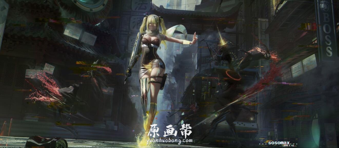 【原画素材】artstation 740期 49P 中国 Soso max 角色 场景原画欣赏 sosomax