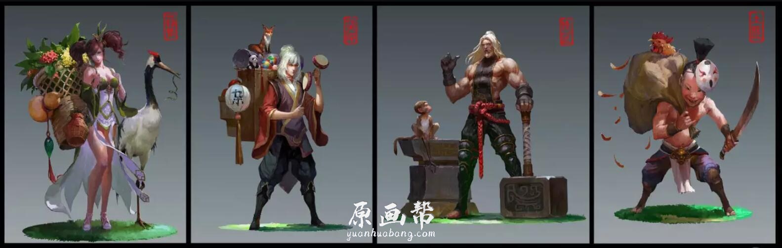 【原画素材】artstation 734期 55P 中国 Song Nan Li 厚涂角色 怪物 lisongnan