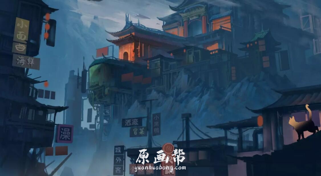 【原画素材】artstation 732期 29P 中国 基伟 柳 场景原画 jiwei