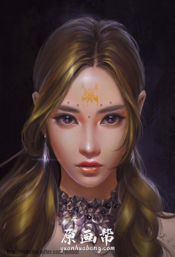 【原画素材】artstation 725期 33P 中国vvHoHvv XX 妹子 人物原画 vvhohvv