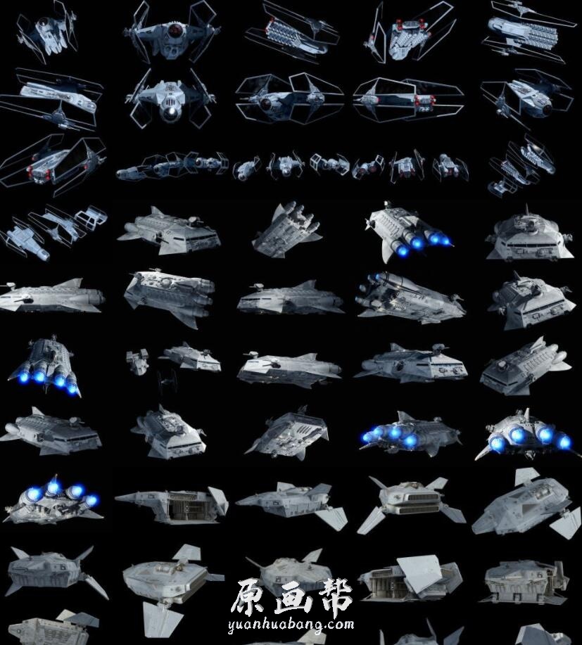 【原画素材】A站707期美国Ansel Hsiao星球大战宇宙飞船大合集欣赏fractalsponge][2172P]