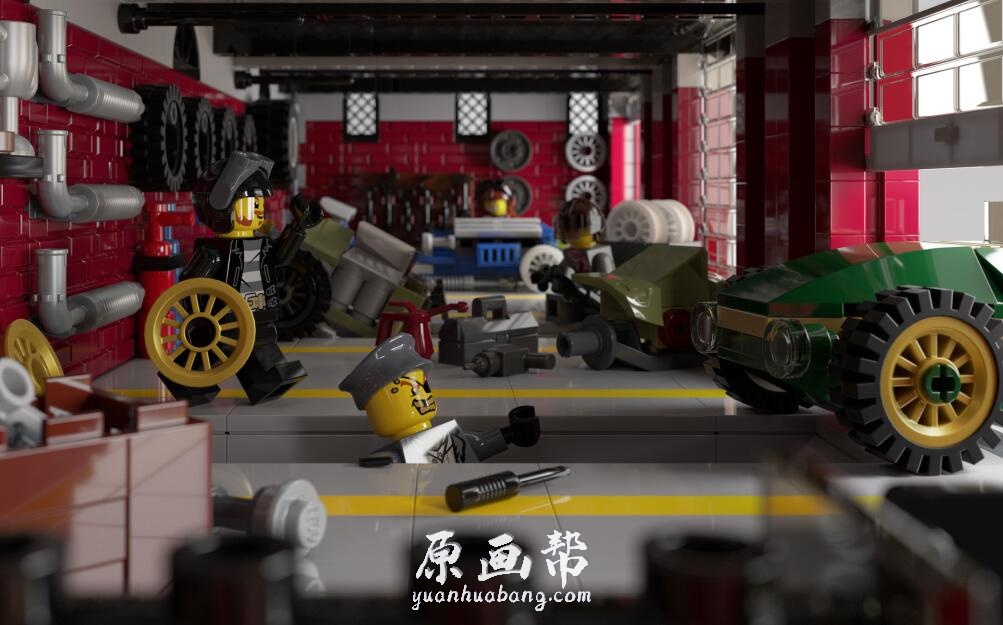 【原画资源】A站画廊0070-Renderbricks®【乐高风 车 飞船 机器人建筑】【184P-55M】