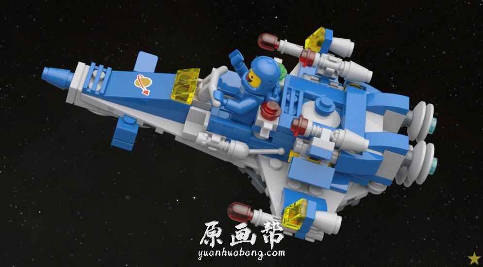 【原画资源】A站画廊0070-Renderbricks®【乐高风 车 飞船 机器人建筑】【184P-55M】