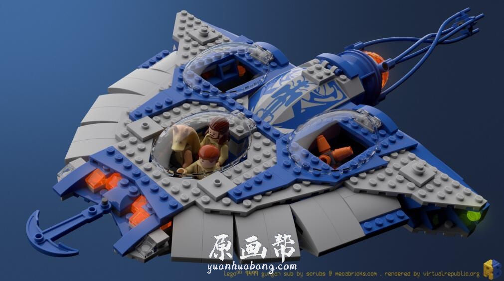 【原画资源】A站画廊0070-Renderbricks®【乐高风 车 飞船 机器人建筑】【184P-55M】