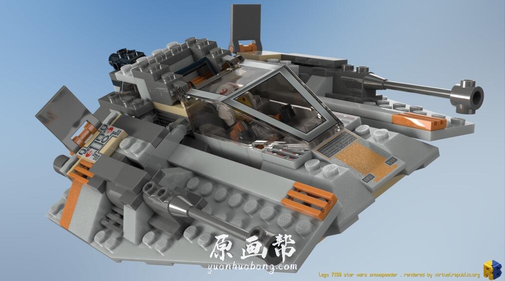 【原画资源】A站画廊0070-Renderbricks®【乐高风 车 飞船 机器人建筑】【184P-55M】