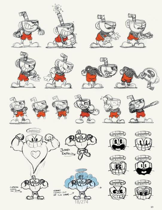 [游戏设定] 复古美式游戏动画【茶杯头（Cuphead）】设定画集273P