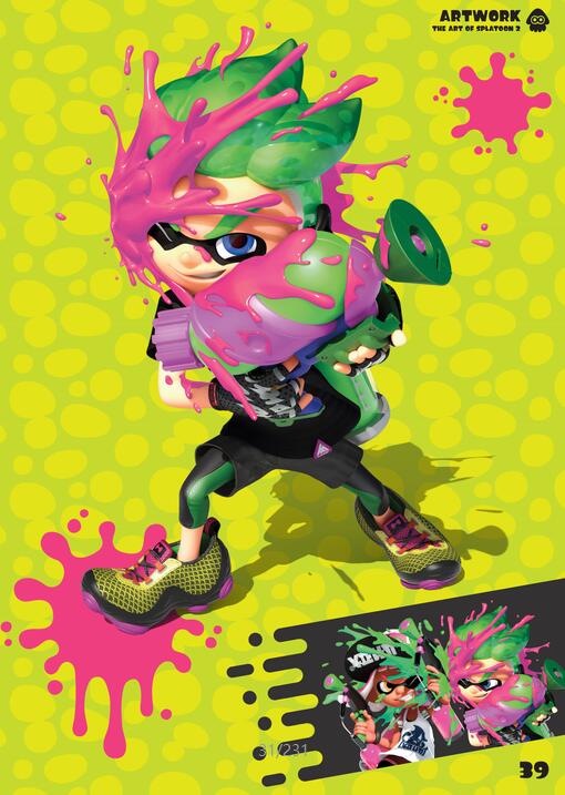 [游戏设定] 游戏【Splatoon】任天堂油墨色彩风格设定集230p