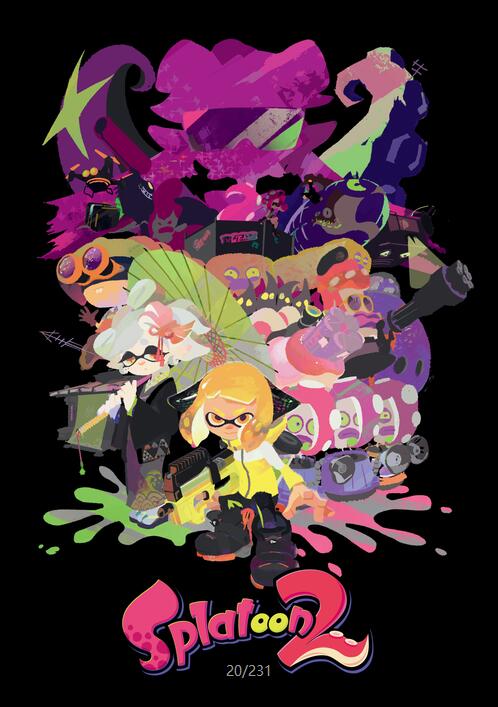 [游戏设定] 游戏【Splatoon】任天堂油墨色彩风格设定集230p