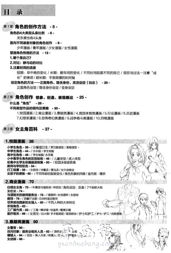 [动漫教程] 美少女角色绘画-日本漫画大师讲座