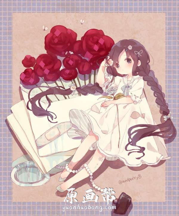 【原画素材】P站 Pixiv ひなここ(hinakoko)日本画师糖果萝莉风p站美图特辑171p