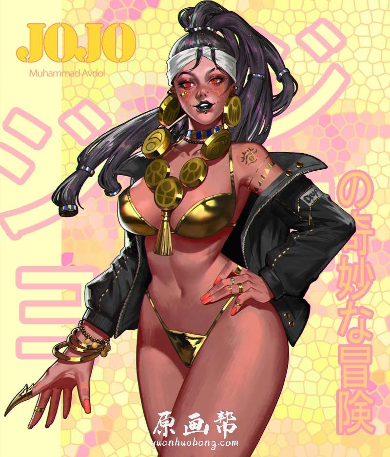 [原画素材]-朋克风格 不一样的JOJO 国人画师Vee LA 原画作品