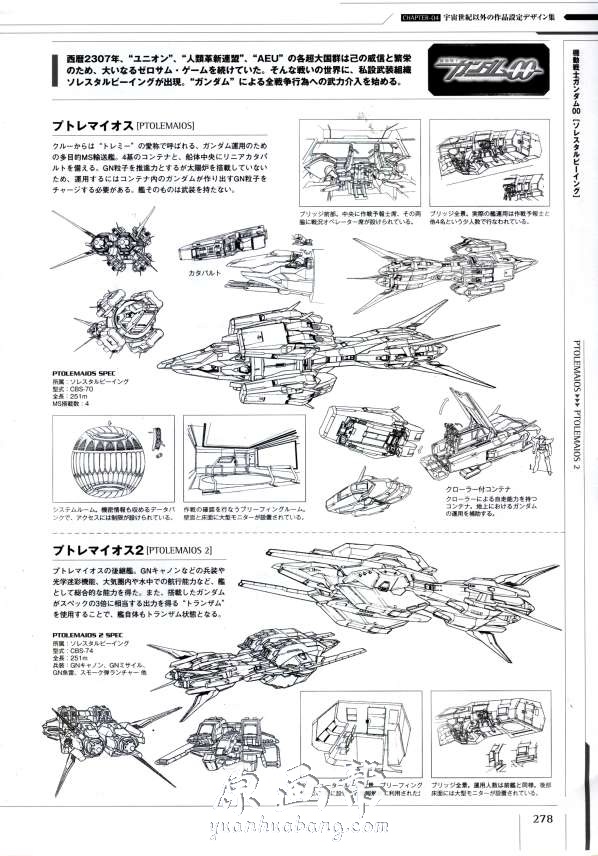 [动画设定] 【機動戦士ガンダム 艦船&航空機 】原画设定集312P